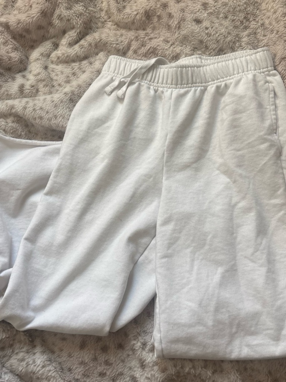 GAP Kids White Elastic Waist Sweatpants